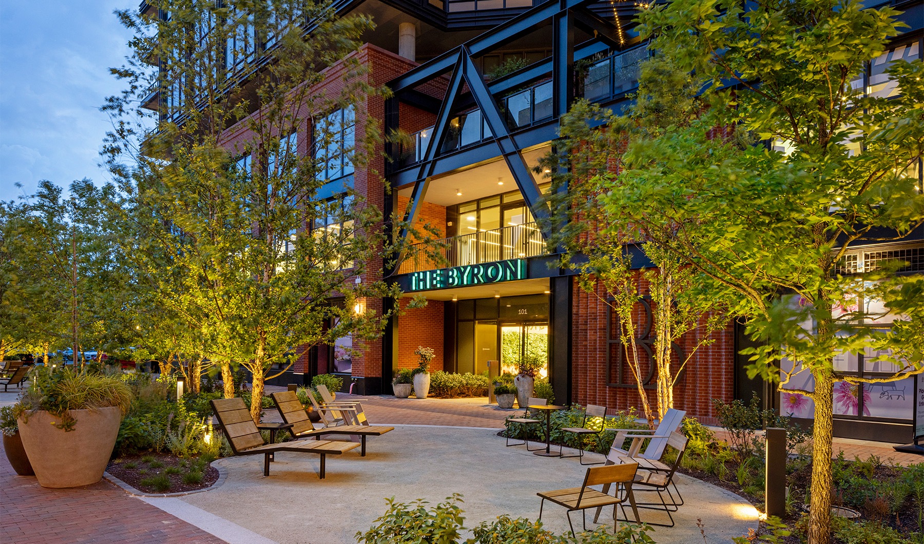 exterior of The Byron